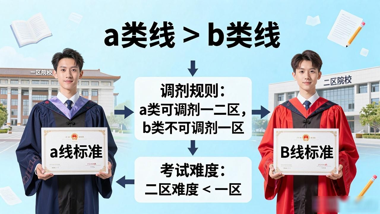 a类考生报考b类地区 a类考生没过a类过了b类